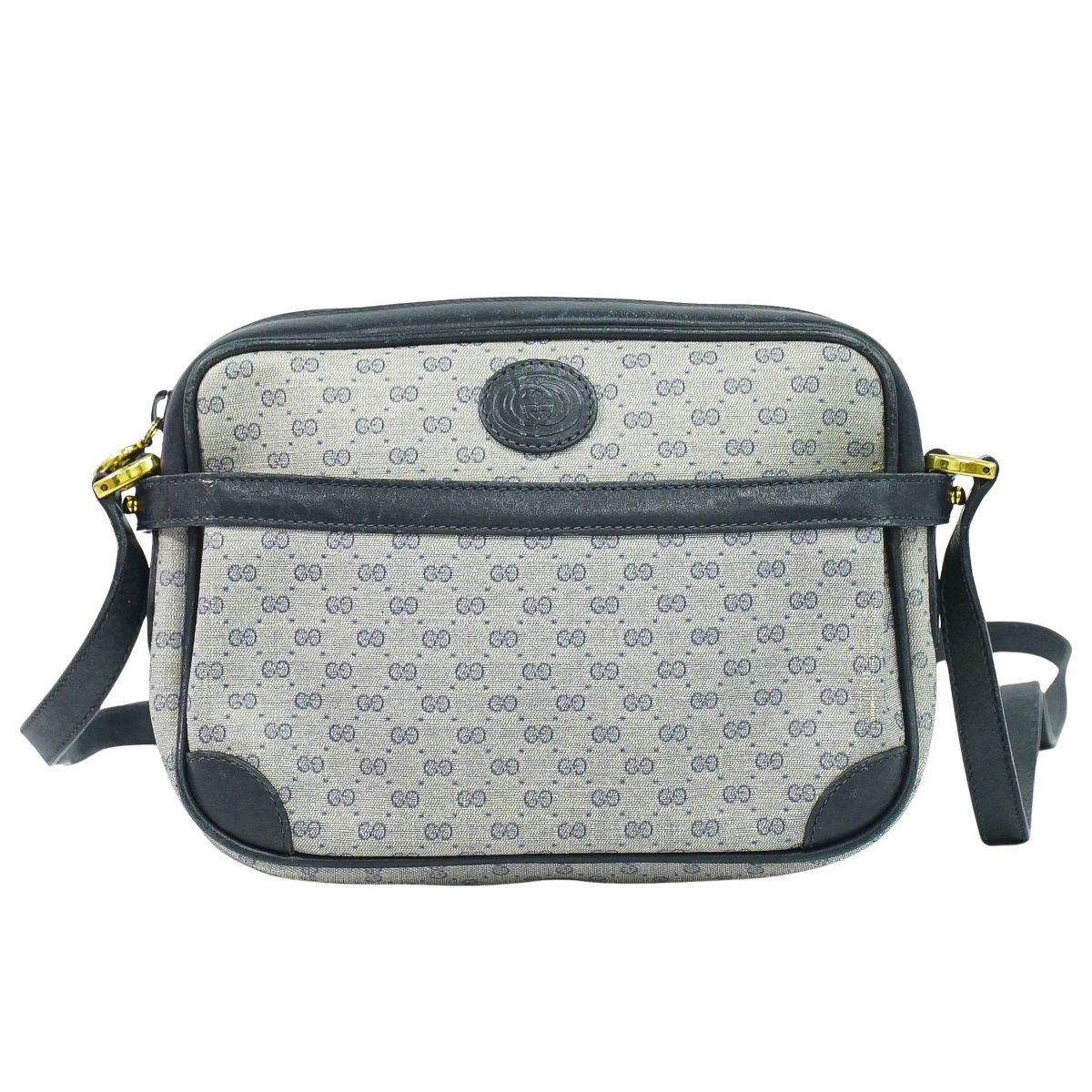 GUCCI マイクロGG ショルダーバッグ ネイビー