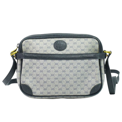 GUCCI マイクロGG ショルダーバッグ ネイビー