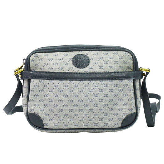 GUCCI マイクロGG ショルダーバッグ ネイビー