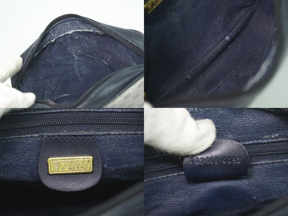 GUCCI マイクロGG ショルダーバッグ ネイビー