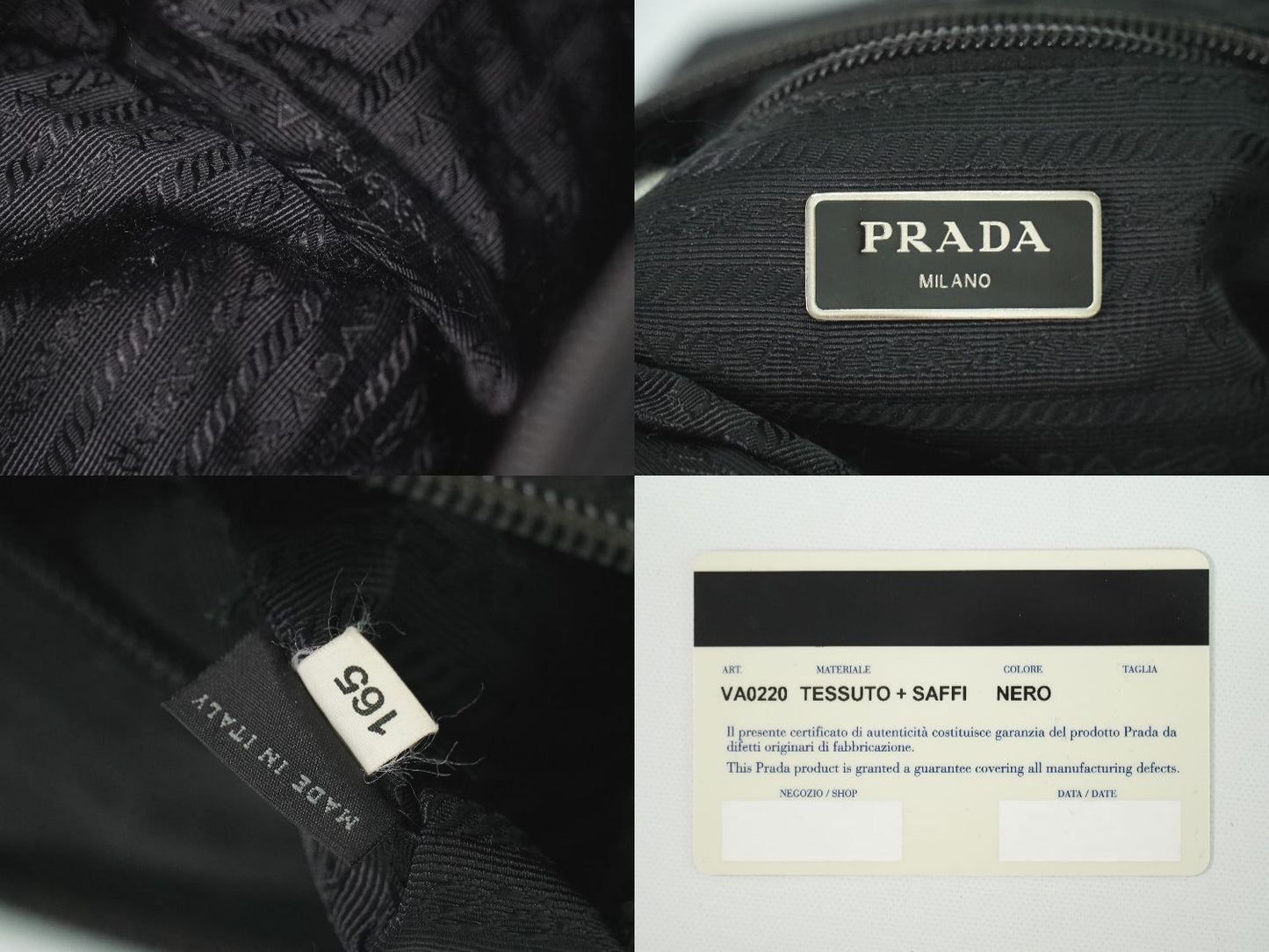 PRADA テスート ショルダーバッグ ブラック VA0220