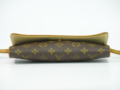 LOUIS VUITTON ポシェットツイン GM モノグラム 2WAY ショルダーバッグ ブラウン M51852