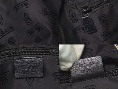 GUCCI グッチシマ レザー ショルダーバッグ ブラック 201446